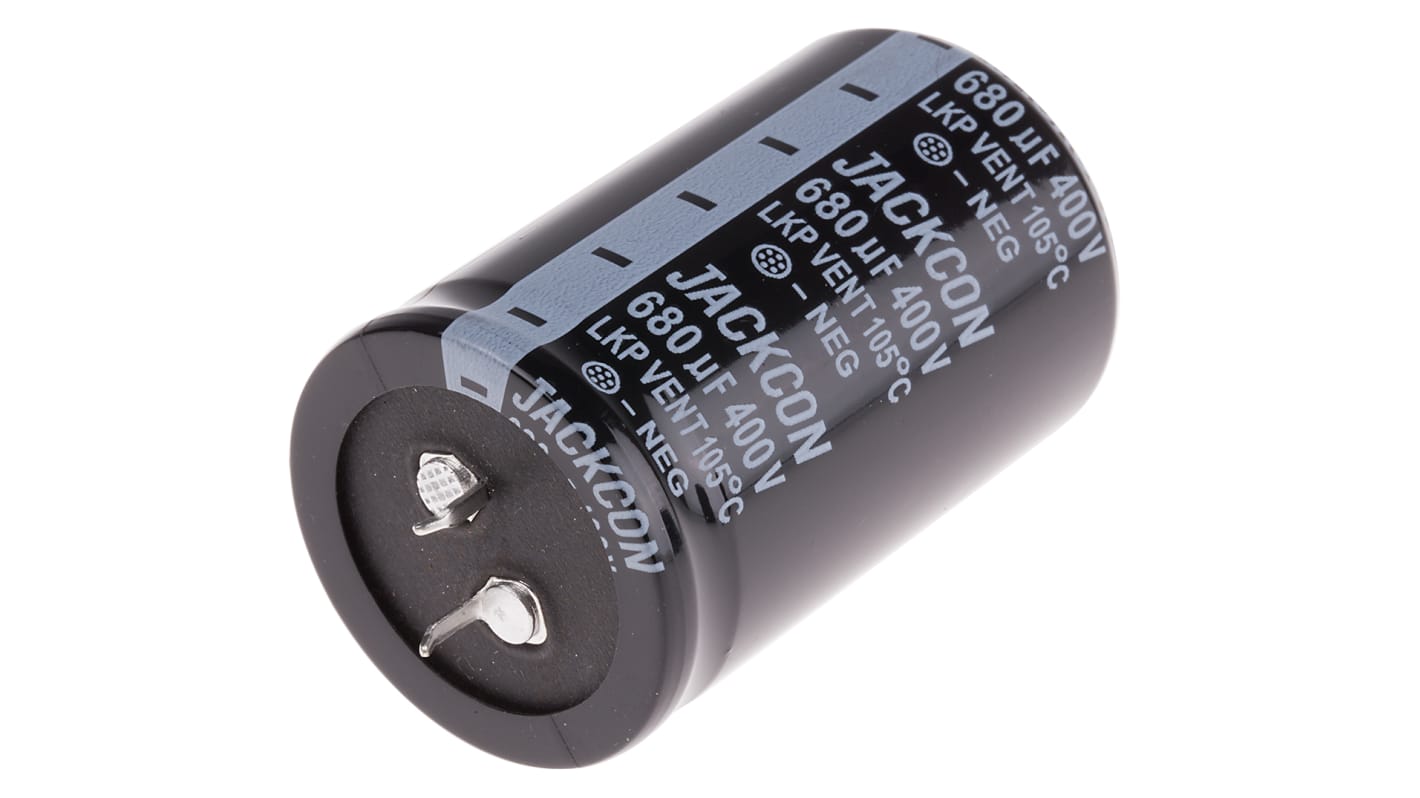 electrolítico RS PRO, 680μF, 400V dc, mont. pasante, 35 (Dia.) x 55mm, paso 10mm | RS