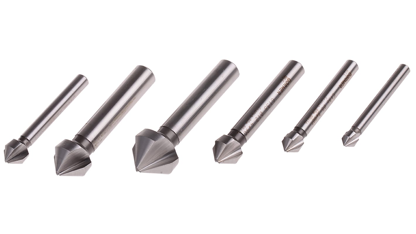 G2361 Dormer Countersink Set x6.3 mm, 8.3 mm, 10.4 mm, 12.4 mm, 16.5