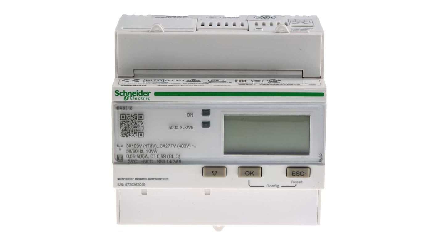 A9MEM3210 | 電力計 Schneider Electric LCD 10桁 Acti 9 iEM3000シリーズ | RS