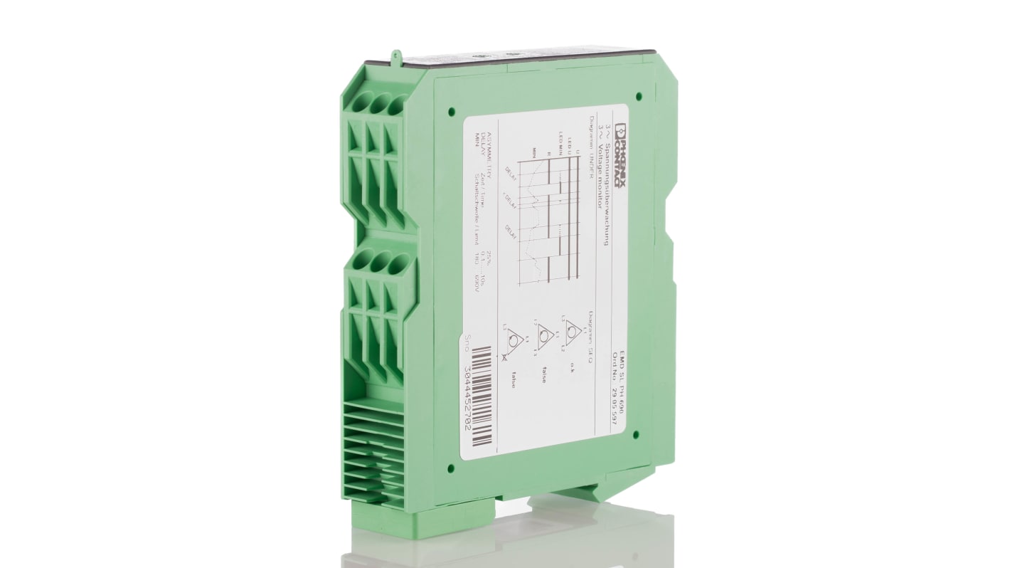 2905597 Phoenix Contact DIN Rail Voltage Monitoring Relay, 48 → 63Hz