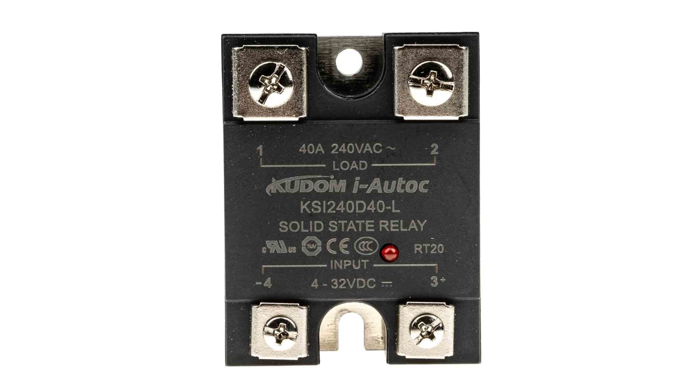 KSI240D40L iAutoc Panel Mount Solid State Relay, 40 A Max. Load