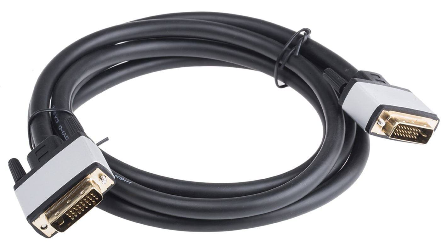 Cavo DVI Dual Link Hamlet - 180 Cm, Maschio/Maschio, Contatti Dorati, Schermato, Supporta Risoluzioni Fino A 1080p - 3