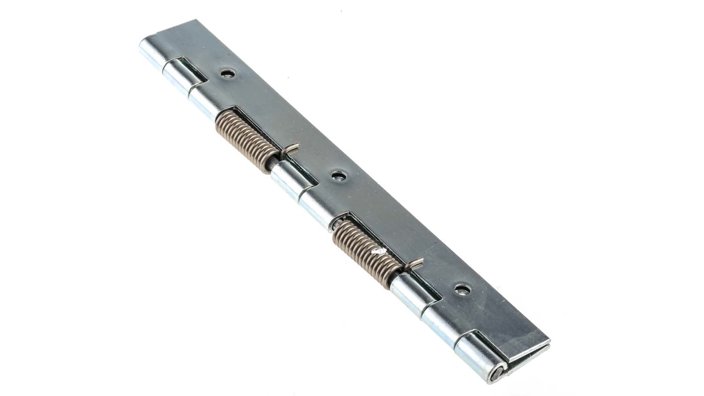 71-1-3809 | Pinet Steel Spring Hinge, Screw Fixing 180mm x 2mm | RS