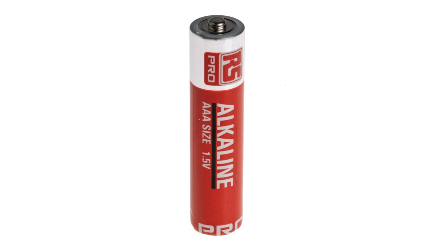 RS PRO Alkaline AAA Battery 1.5V, 20 Pack