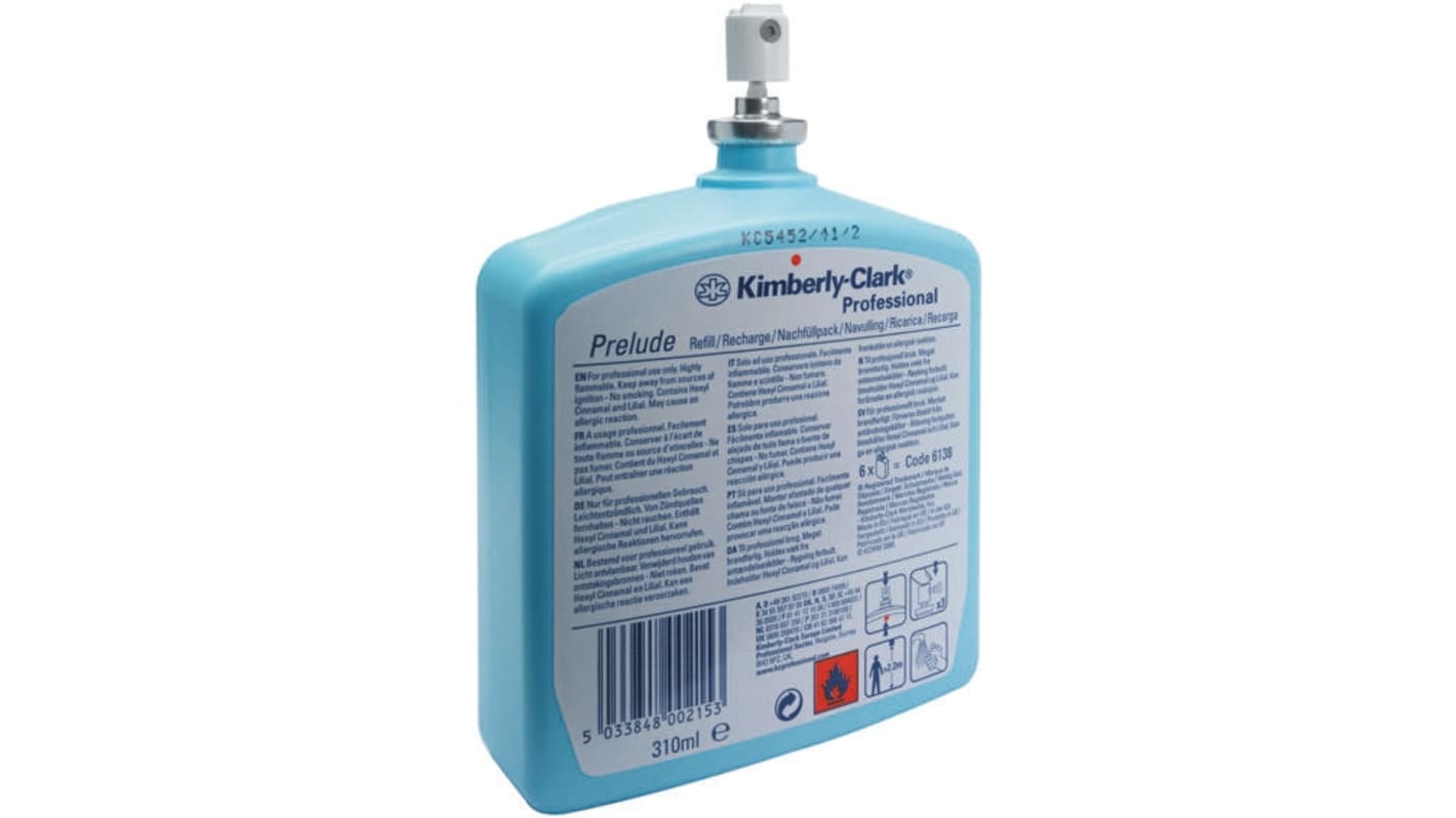 6138 Kimberly Clark 310 ml Bottle Air Freshener, For Use With Aqua