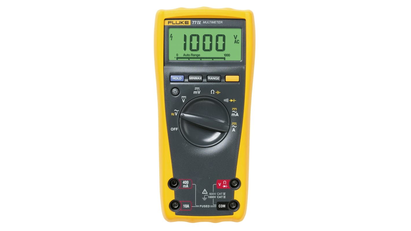FLUKE774/EUR Fluke 77 Hand Multimeter, CAT III, CAT IV 1000V ac
