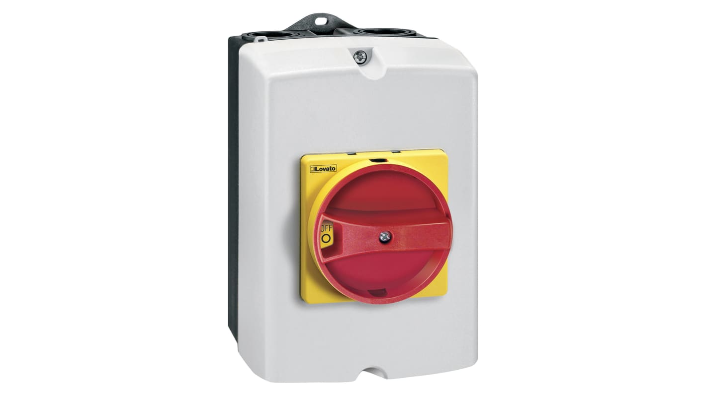 GAZ016 Lovato 3P Pole Isolator Switch 16A Maximum Current, IP65 RS
