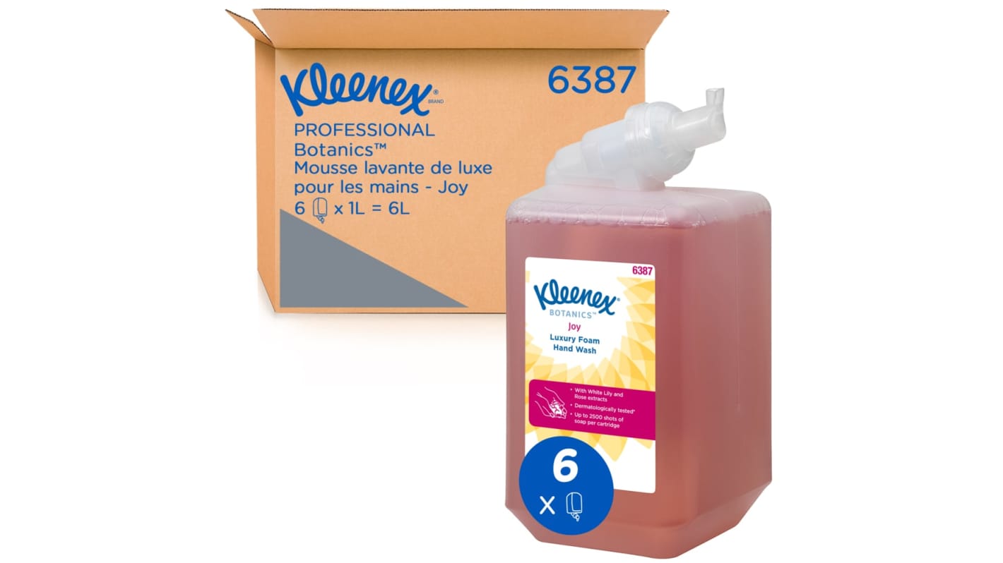 6387 Kimberly Clark Joy Kleenex Joy Foaming Hand Cleaner 6 x 1000ml