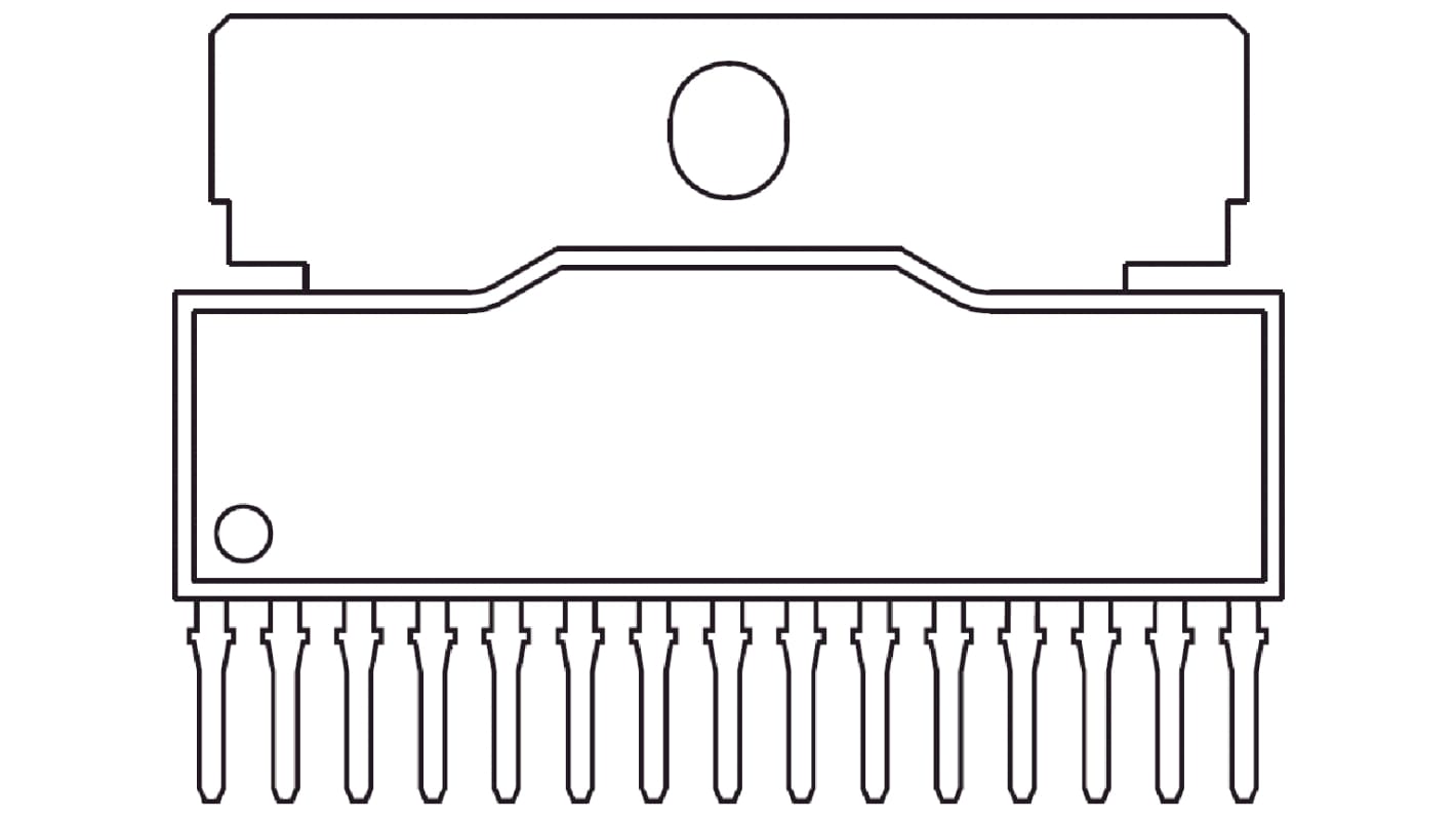 Clase A-B Amplificador de audio BA5417, Audio Terminación Única 5W HSIP ...