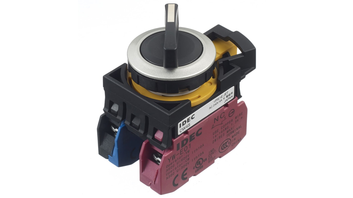 CW4S21LE11 Idec 2 Position Spring Return Selector Switch (SPDT