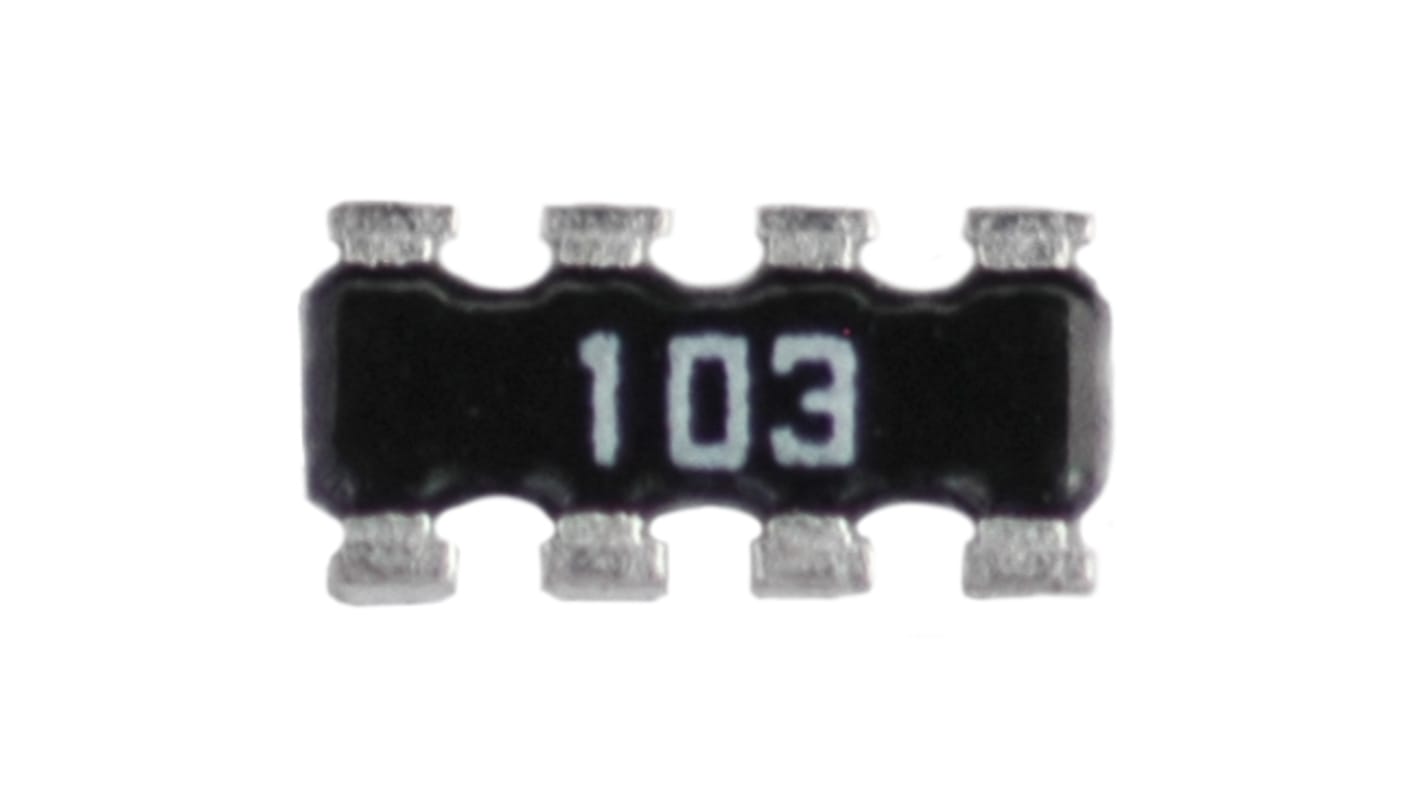 CN1J4ATTD102J KOA, CNA 1kΩ ±5 Isolated Resistor Array, 4 Resistors
