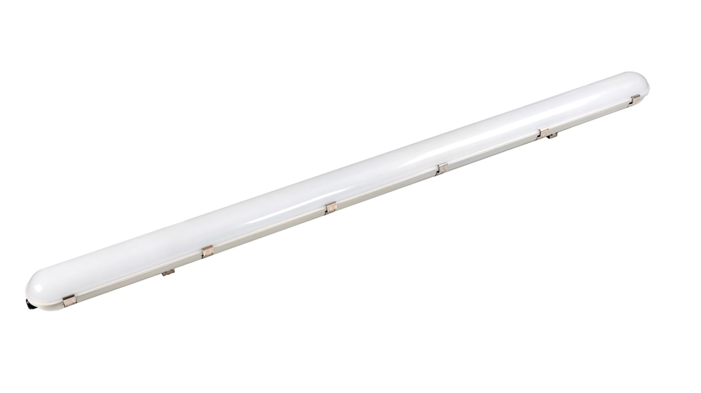 RS PRO 40 W LED Batten Light, 100 → 277 V ac Batten LED NCF, 1 Lamp, 1.