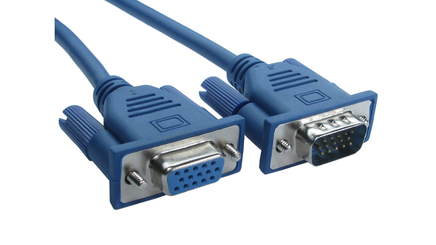 Cable VGA RS PRO, con. A: VGA macho, con. B: SVGA hembra, long. 1m RS