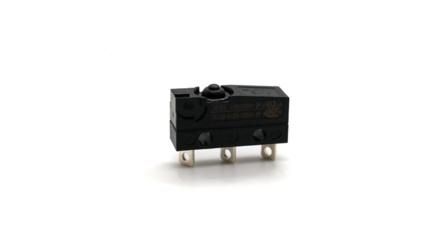 SW2-10H1-00A0-Z | Zippy Snap Micro Switch, Solder Terminal, 10 A, SP-CO ...
