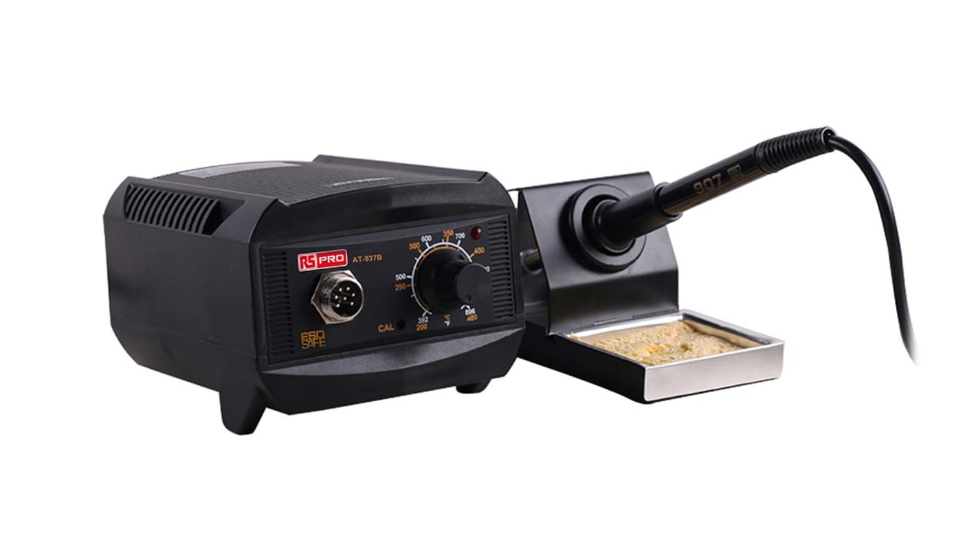 RS PRO Analogue Soldering Station 80W, 230V 480°C | RS