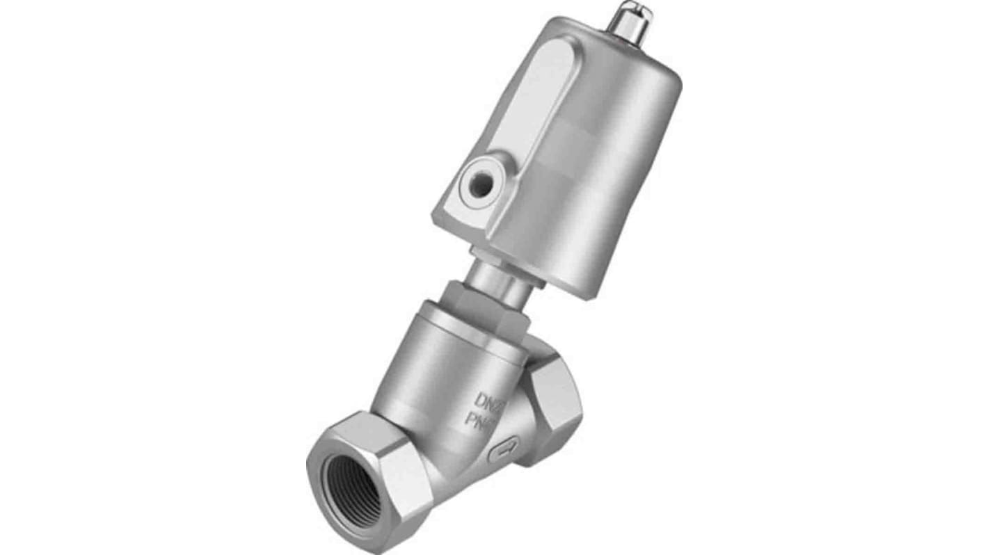 VZXFLM22CMBN1240M1V4V4T5010 Festo Angle Seat type Pneumatic Actuated Valve, G 1/8in
