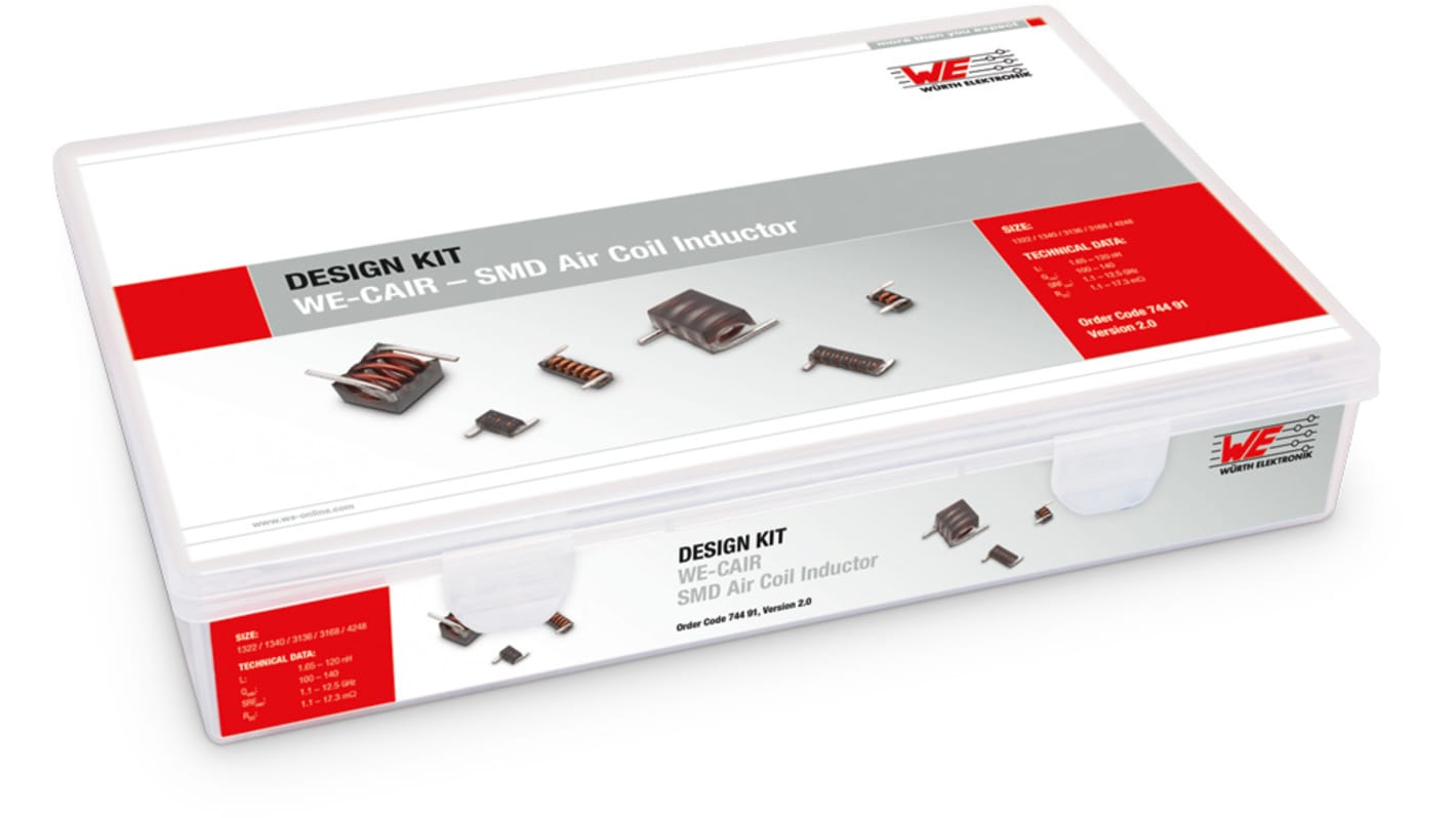 74491 Wurth Elektronik Inductor Kit, 29 pieces RS