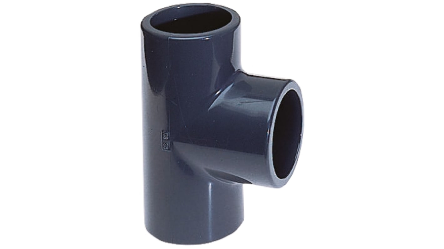 721200105 Fischer 90° Equal Tee PVC Pipe Fitting, 16mm RS