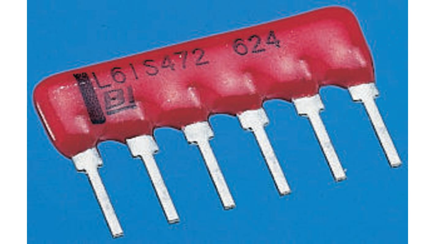 L081S472 | SIL 7-commoned resistor network,4K7 | RS