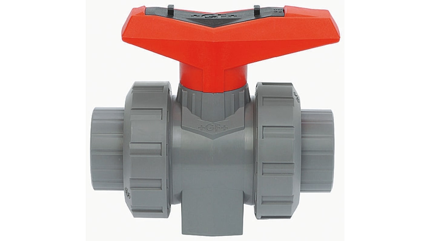 169546205 Fischer Plastic 2 Way, High Pressure Ball Valve, BSPP, 11/4in RS