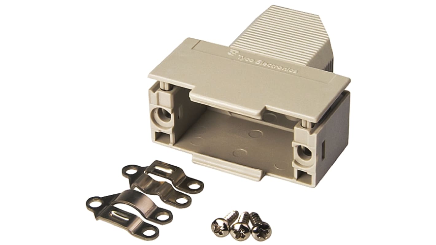 113937381 TE Connectivity Polymer Right Angle D Sub Backshell, 15