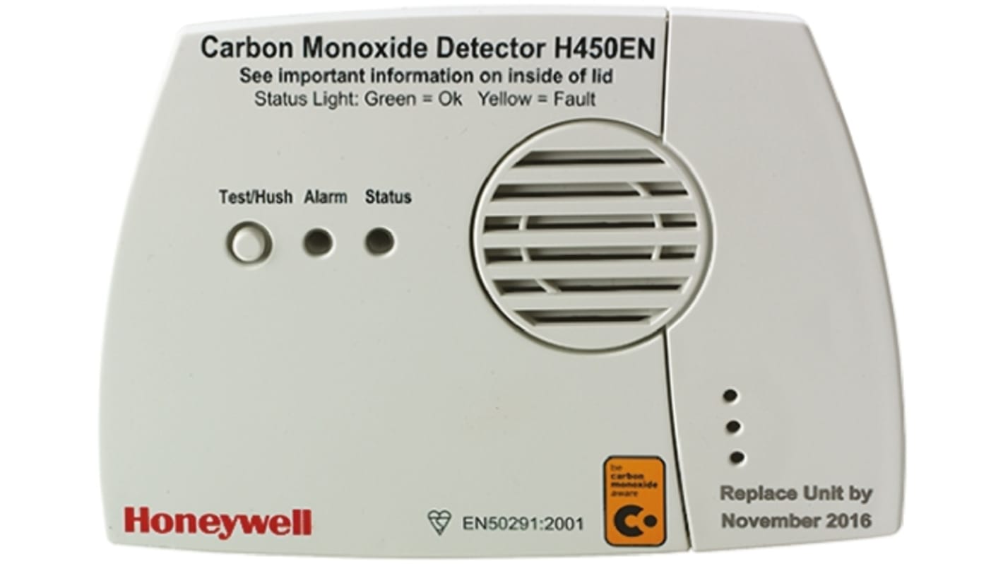 H450EN Honeywell Gas Detector for Carbon Monoxide Detection, Audible