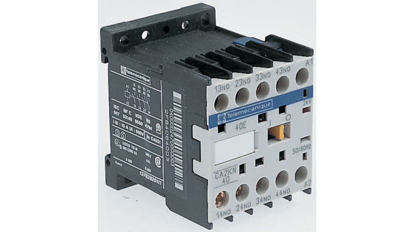 CA2KN22V7 Schneider Electric Control Relay 2NO + 2NC, 10 A Contact