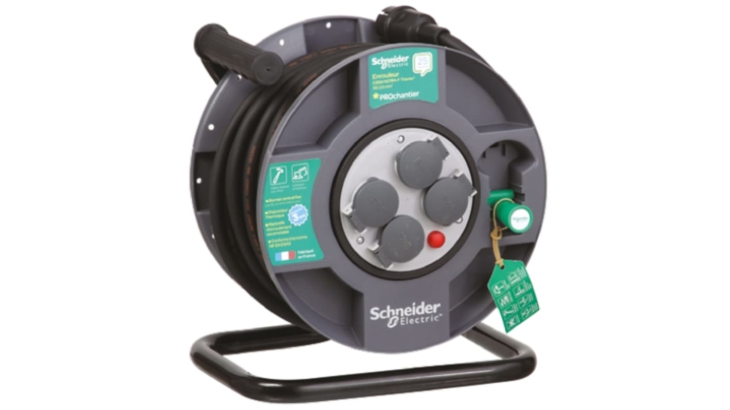 IMT33070 Schneider Electric 25m 4 Socket Type E French Extension