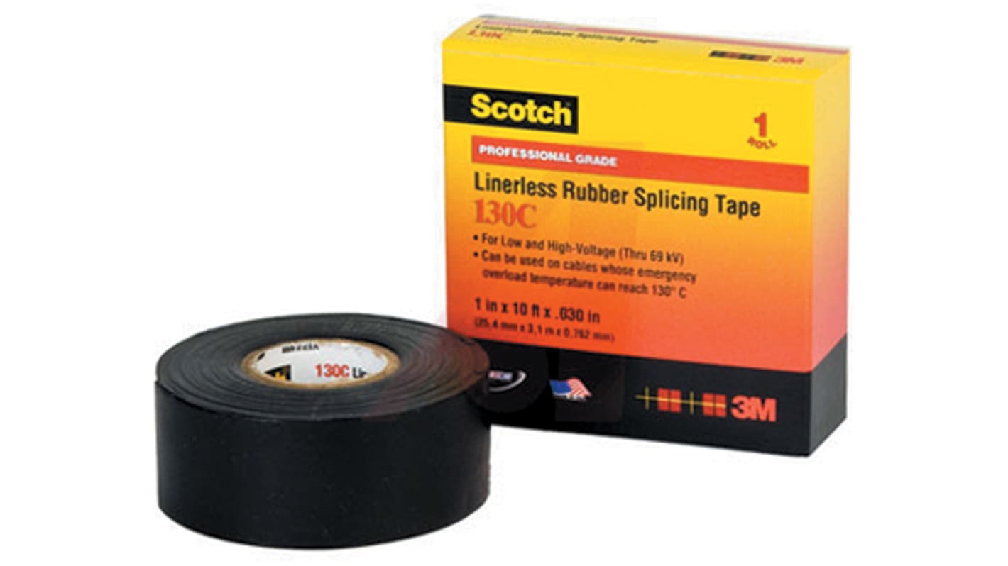 130C1X30FT 3M Scotch 130C Black Ethylene Propylene Rubber Electrical