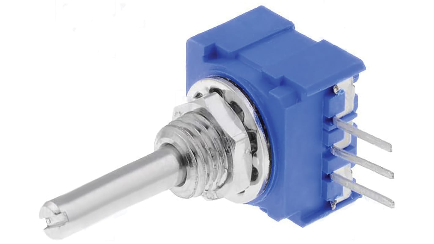 Bourns 1kΩ Rotary Potentiometer 1Gang Bushing Mount, 51CADE24A10L RS