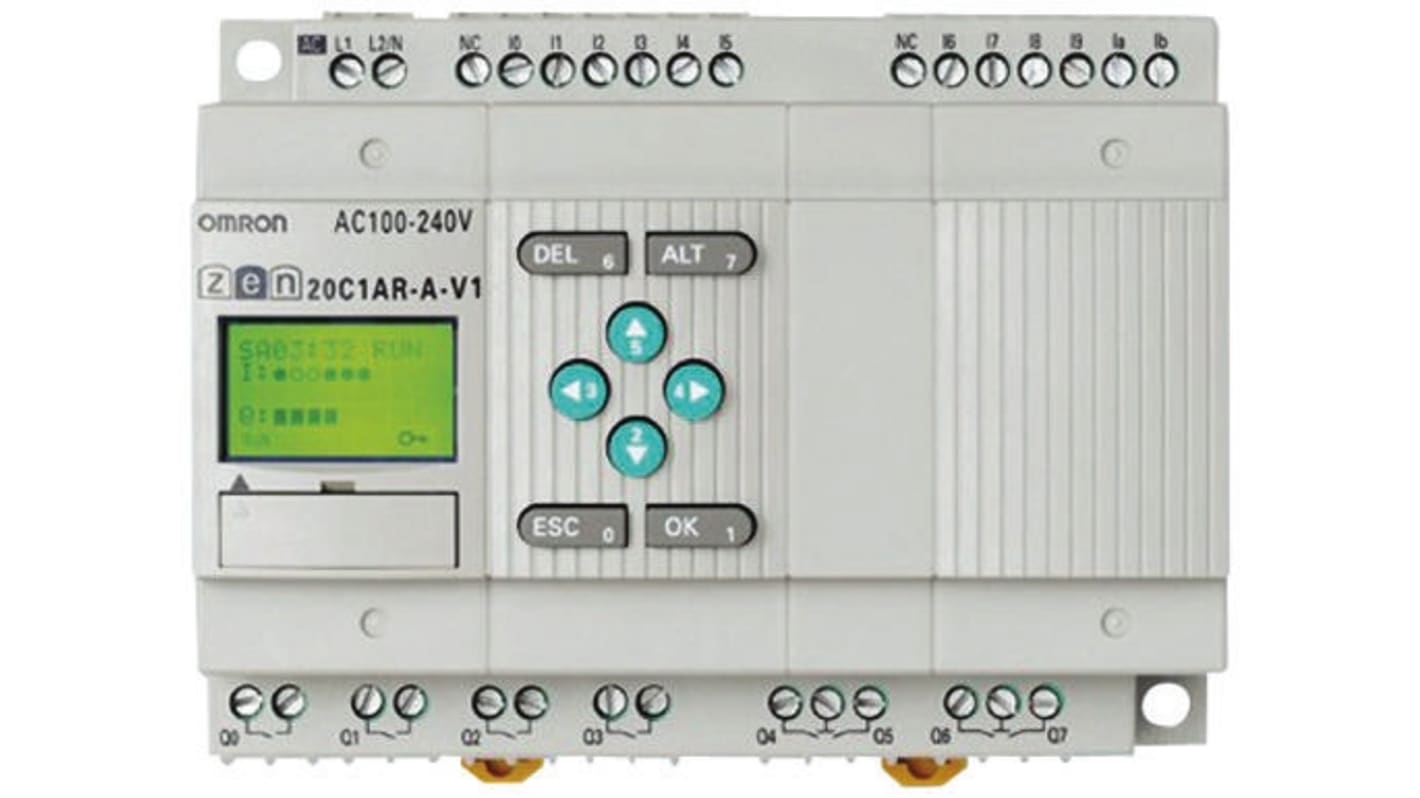 ZEN20C2ARAV2 Omron ZEN Logic Module 12 Inputs, 8 Outputs, Relay