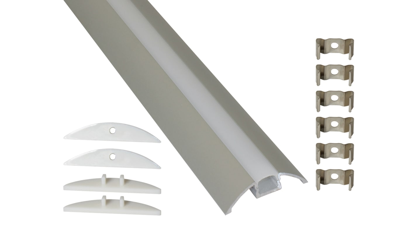 EXT8 PowerLED, LED strimmelekstrudering og fordeler til Niche-, hylde-,  kantliste-belysning, belysning under skabe | RS