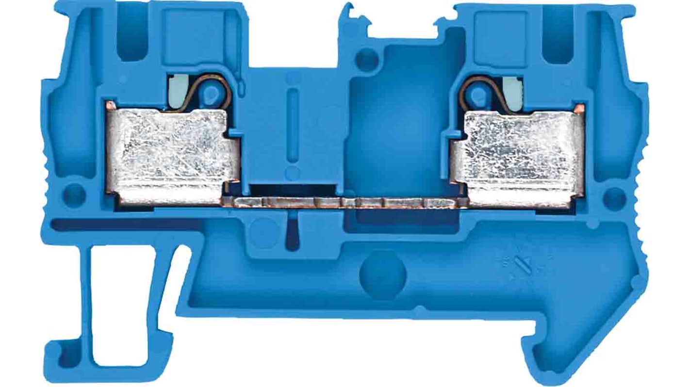8WH60000AG01 Siemens Blue 8WH DIN Rail Terminal Block, 4mm², 800 V RS