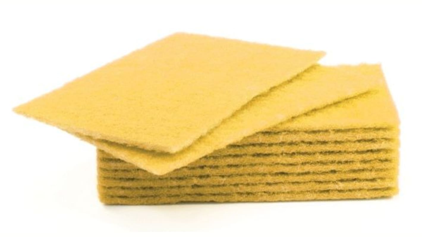 SCO 02 Y / SH33P1 Saul D Yellow Scouring Pad 230mm x 150mm RS