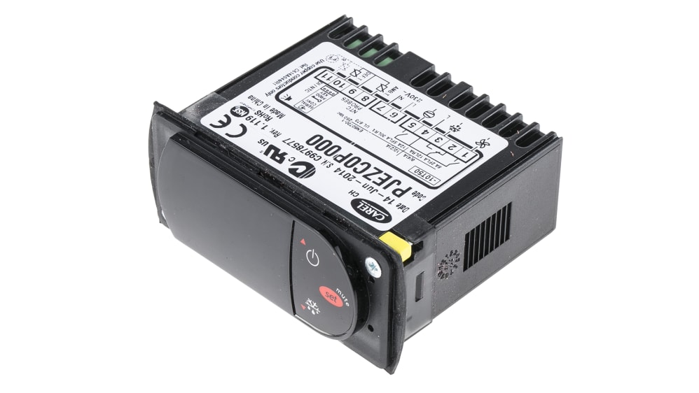 Pjezc0p000 Controlador De Temperatura On Off Carel Serie Pj Easy 81 X 36mm 230 V Ac Termopar De Tipo K Rs