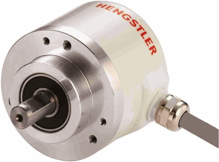 Hengstler AC58 Series Absolute Absolute Encoder, Gray, SSI Signal, Solid  Type, 10mm Shaft