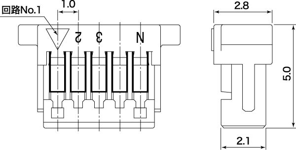 JST, SH Female Connector Housing, 1mm Pitch, 12 Way, 1 Row - RS ...