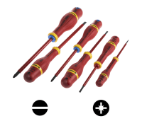 Facom ATDVE.J6PB Protwist® 1000V Insulated Slotted /& Pozi Screwdriver Set