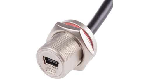 RS PRO Male Mini USB B to Female Mini USB B USB Extension Cable USB 2.0,  200mm | RS Components