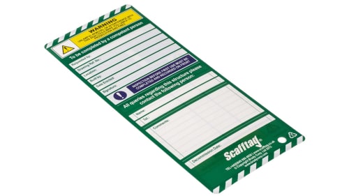 Scf03a 安全チェックリスト 足場警告タグ Scafftag 言語 英語 Rs Components