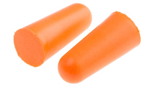 Rs Pro Unattached Disposable Ear Plugs 37db Orange 500 Pairs Per Package Rs Components