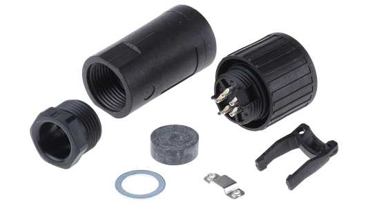 Hirschmann, CM, Copper Straight 5 Way Cable MIL Spec Circular Connector Female, Female Contacts,Shell Size 14, Screw | 932841100 CM 06 EA 14S-5 S