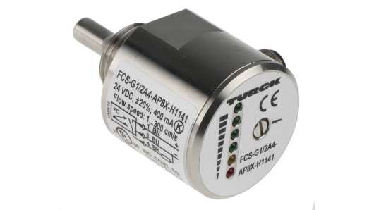 Turck FCS Series, Compact Flow Controller, 300 cm³/s, PNP Output, 0.5 in Pipe 26 V | FCS-G1/2A4-AP8X-H1141