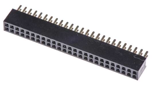 HARWIN M50 Series Straight Through Hole PCB Socket, 50-Contact, 2 Row, 1.27 mm Pitch Solder | M50-3002545