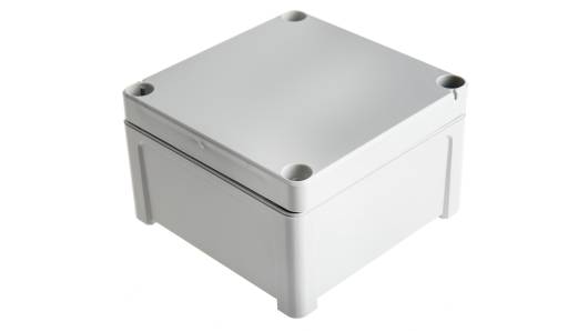Fibox TEMPO Series Grey Grey Lid ABS Enclosure, IP65, IK07 65 mm, 110 mm, 110 mm | TA 111107 ENCLOSURE