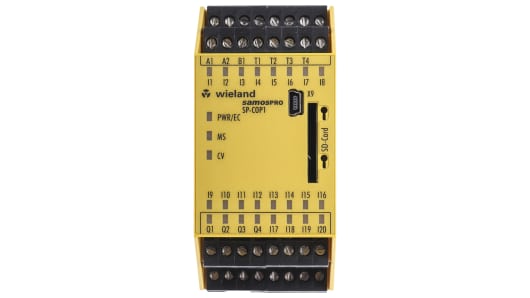 Wieland samos PRO SP-COP Series Safety Controller, 20 Safety Inputs, 4 Safety Outputs, 16.8 → 30 V dc | R1.190.1110.0