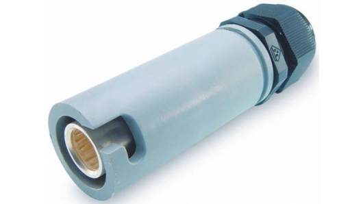 ITT Cannon, Veam Snaplock IP65 Grey Cable Mount 1P Mains Connector Socket, Rated At 250A, 1.0 kV | SNLF-S-C25-25S-GY