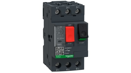 Schneider Electric 0.1 → 0.16 A TeSys Motor Protection Circuit Breaker, 690 V | GV2ME01