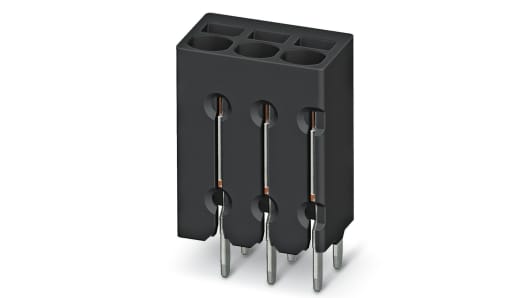 Phoenix Contact PTSM 0.5/ 5-2.5-V THR R44 Series PCB Terminal Block, 5-Contact, 2.5mm Pitch, Through Hole Mount, 1-Row, | 1770982