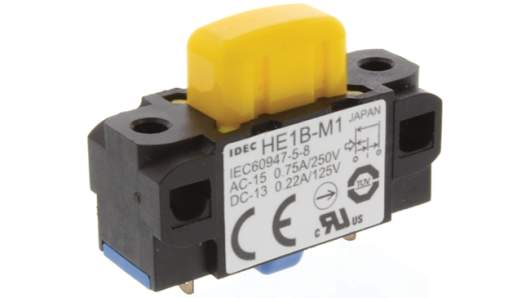 Idec HE1B Series Safety Enabling Switch, 3 Position, SPST, IP40 | HE1B-M1N